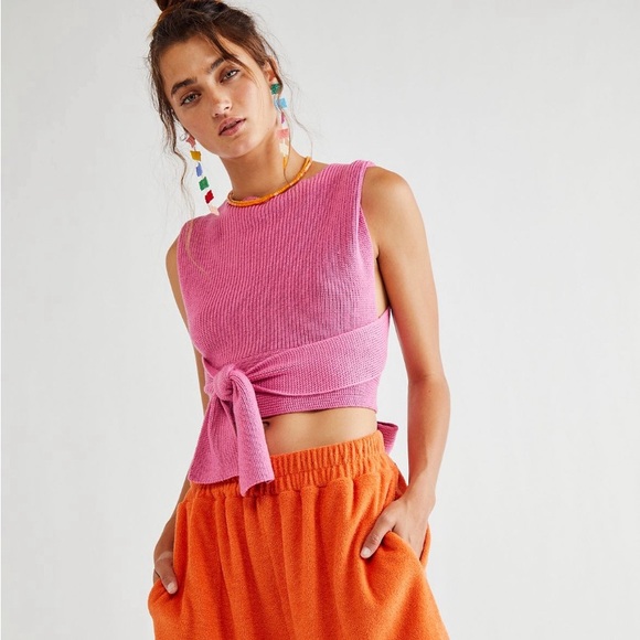 FP Beach Orchid Convertible open back sweater - Picture 1 of 4